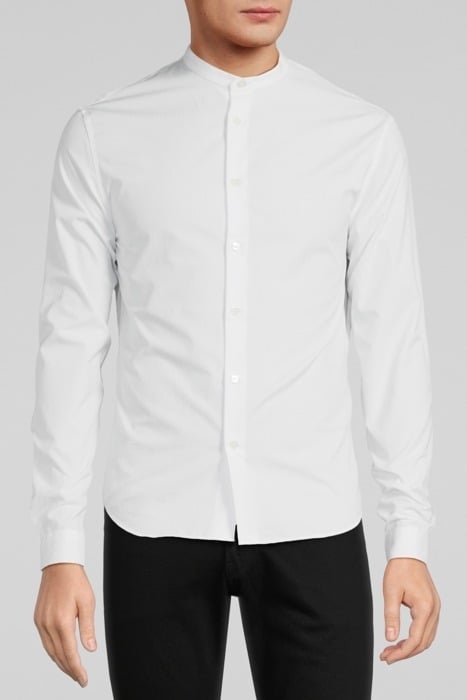 LONG SLEEVED SHIRT CLASSIC OFFICER COLLAR WHITE 1