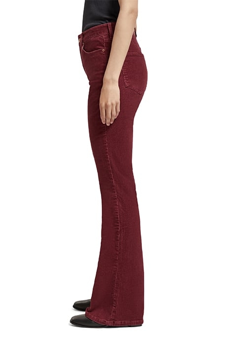 THE CHARM - HIGH RISE FLARED PANTS IN GARMENT DYE CORDUROY B 6