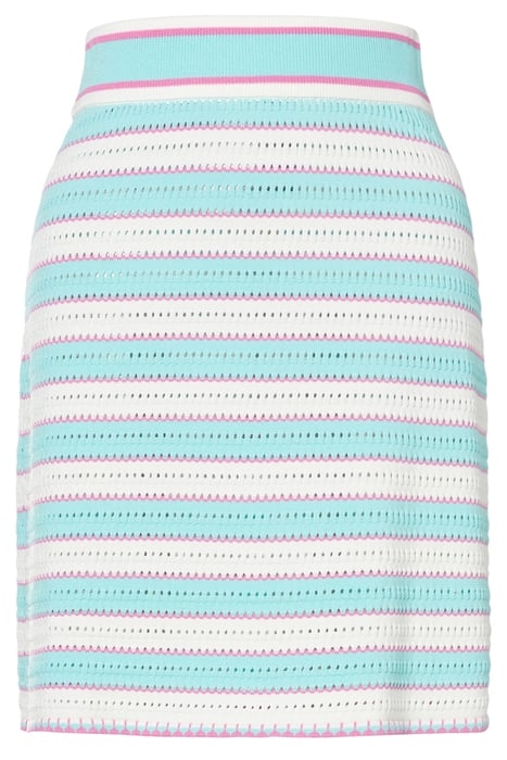 STRIPES VISCOSE BLEND MINISKIRT WHITE 3