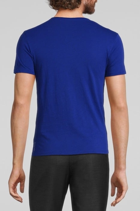 ELECTRIC BLUE ESSENTIAL V-NECK T-SHIRT BLUE 2