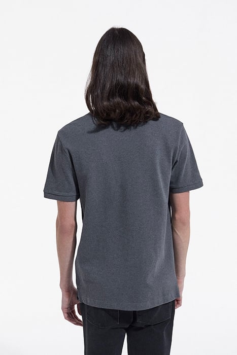 SHORT-SLEEVED POLO SHIRT WITH PIPING DETAIL GREY-NAVY 2