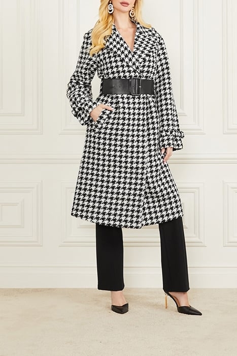 NATASHA COAT PIED DE POULE BLACK/ 2