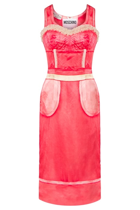 INSIDE OUT TROMPE-L'ŒIL SATIN DRESS MULTICOLOR 3