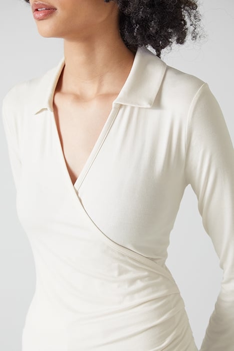 TJ SASKIA - JERSEY COLLAR IVORY 5