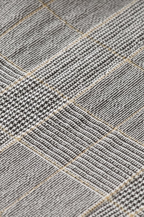 CHECKED COTTON-BLEND SEERSUCKER BLAZER BLACK ECRU CHECK 6