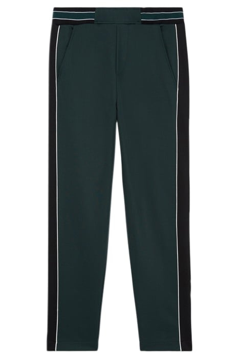 JOGGING WITH CONTRASTING STRIPS AND PIPING VERT BOUTEILLE 5