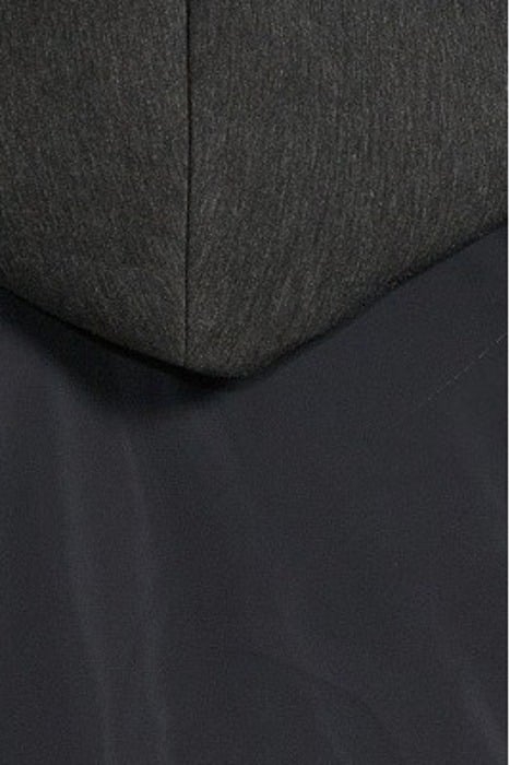 NAVY NYLON BOMBER JACKET WITH DETACHABLE HOOD NAVY 5