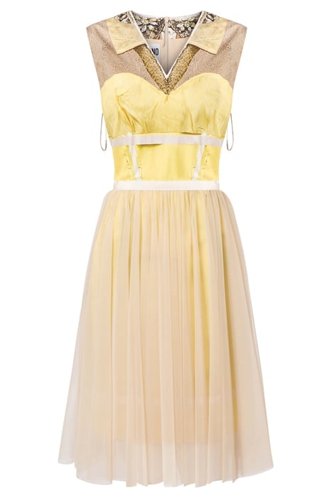 INSIDE OUT TROMPE-L'ŒIL POPLIN DRESS MULTICOLOR 3