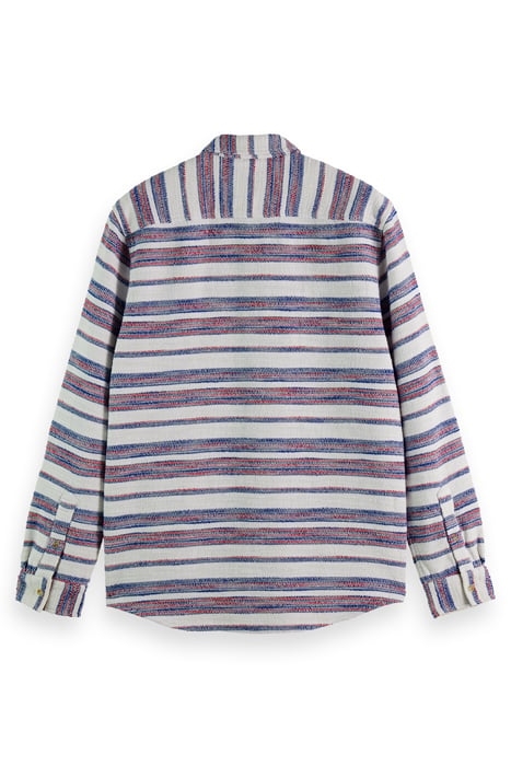 BASKET WEAVE GRADIENT STRIPE SHIRT BLUE STRIPE 2