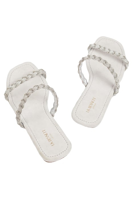 FS RIA FLAT SANDAL SILVER 3