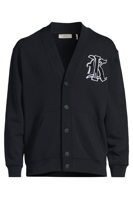 NAVY SWEATSHIRT FABRIC CARDIGAN WITH XL BADGE NAVY 3