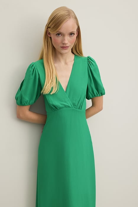 DR HERMIA V NECH DRESS GREEN 3