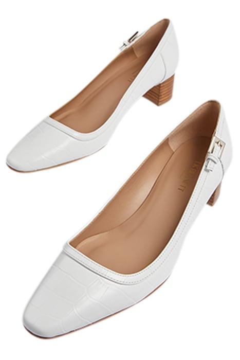 AMELIABLOCKEDSTACKHEEL OFF WHITE 3