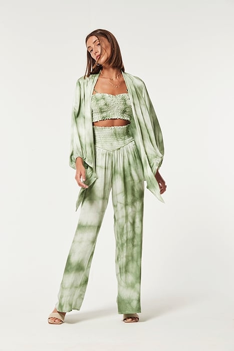 TIEDYE VISOSE GOBIO TROUSERS GREEN TIEDYE-6 3