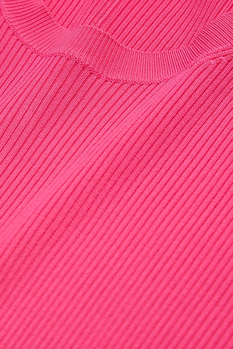 LONG SLEEVED ROUND NECK SWEATER IN VISCOSE PINK 2