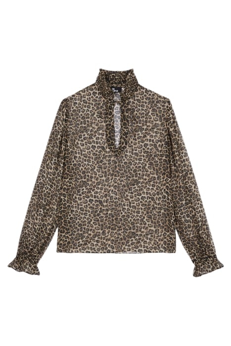 LONG SLEEVE FLARE TOP LEOPARD 1
