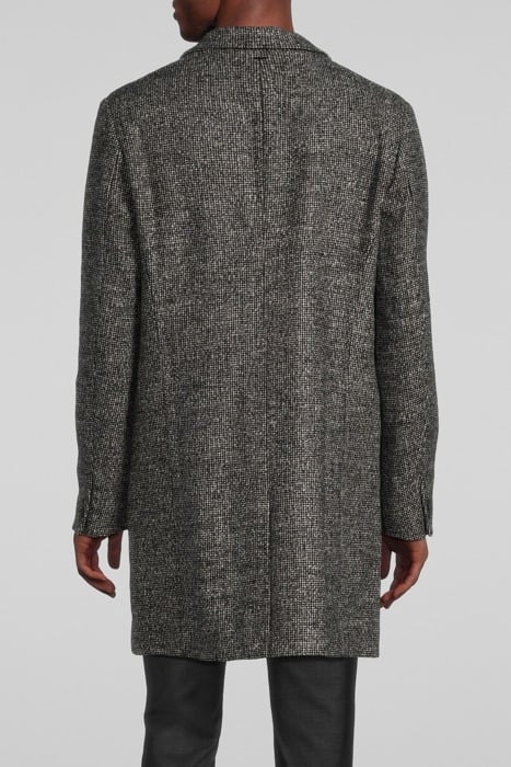 CHARCOAL SEMI-PLAIN WOOL FABRIC COAT ANTHRACITE 2