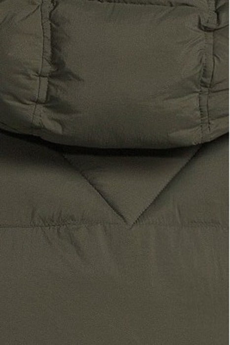 KHAKI HOODED BODYWARMER KHAKI 5