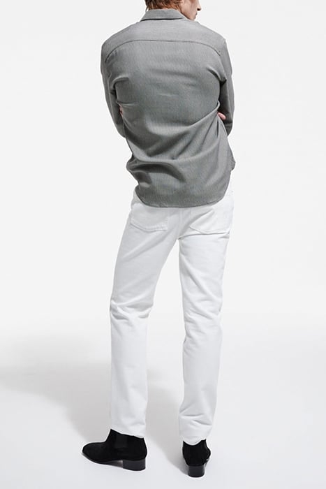 FEATHER PRINT SHIRT BLACK WHITE 4