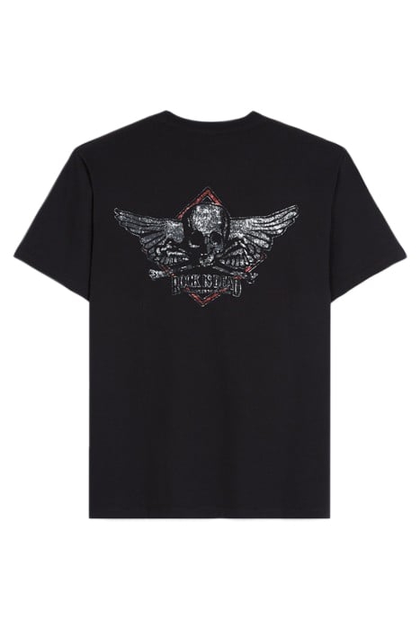 MC ROCK IS DEAD T-SHIRT BLACK WASHED 2