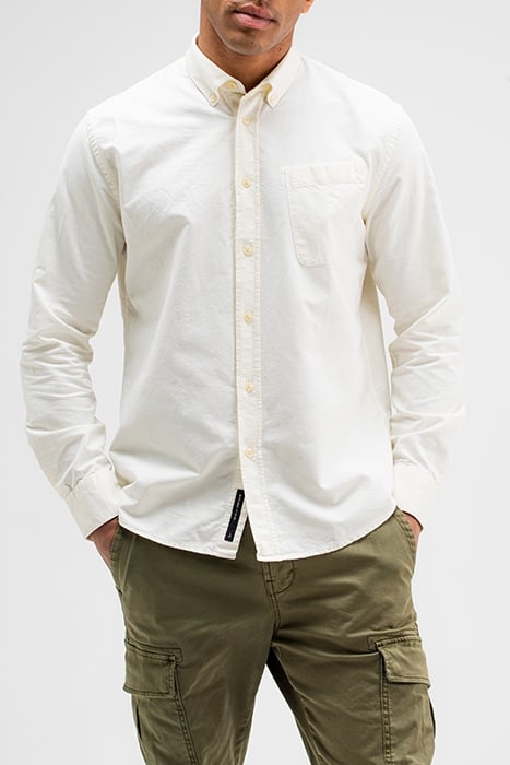 AIDAN COTTON OXFORD SHIRT TITAN WHITE 1