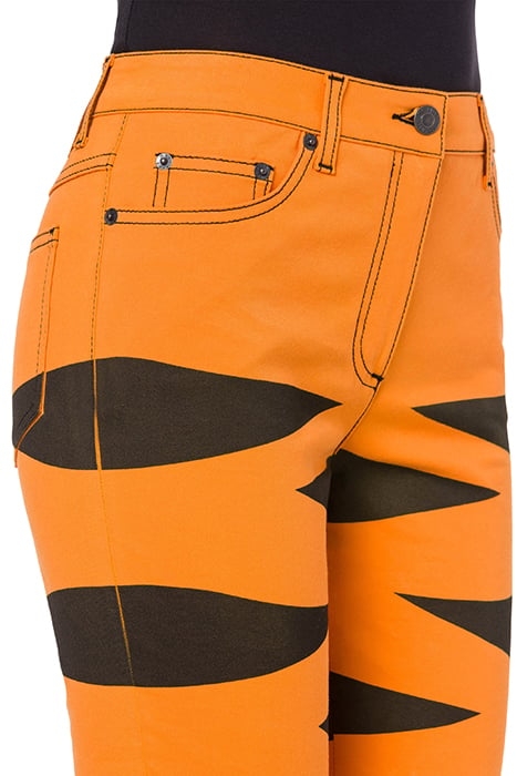 CHINESE NEW YEAR GABARDINE TROUSERS ORANGE 4