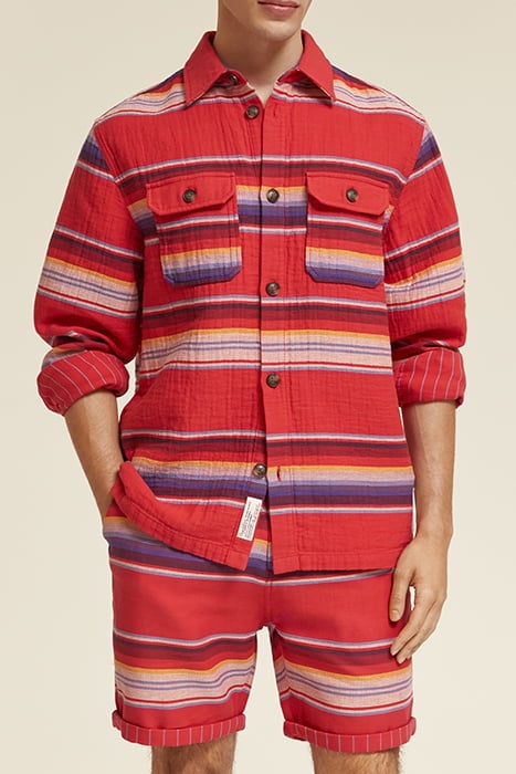 DOUBLE FACE STRIPE SHIRT MULTI COLOR STRIPE 1