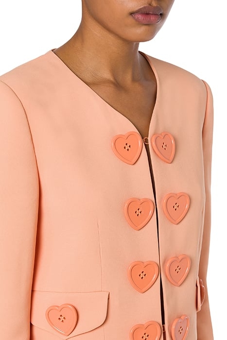 HEART BUTTONS CADY JACKET ORANGE 4