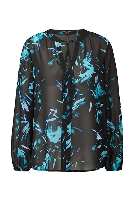 COMMA BLOUSES GREY/BLACK 3