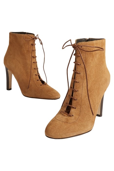 LYDIA - LACE UP STACKED TAN 3