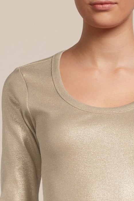 RIB LONG SLEEVE TEE CLAY 4