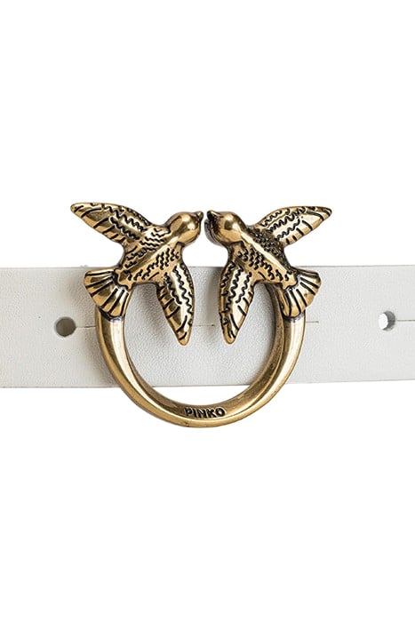 LOVE DAY CHAIN SIMPLY H2 BELT VITELLO SETA WHITE+WHITE-ANTIQ 2