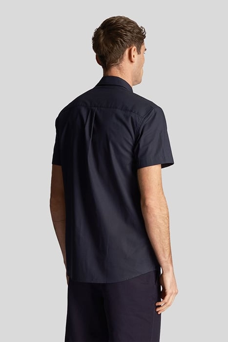 PLAIN POPLIN SHORT SLEEVE SHIRT DARK NAVY 2