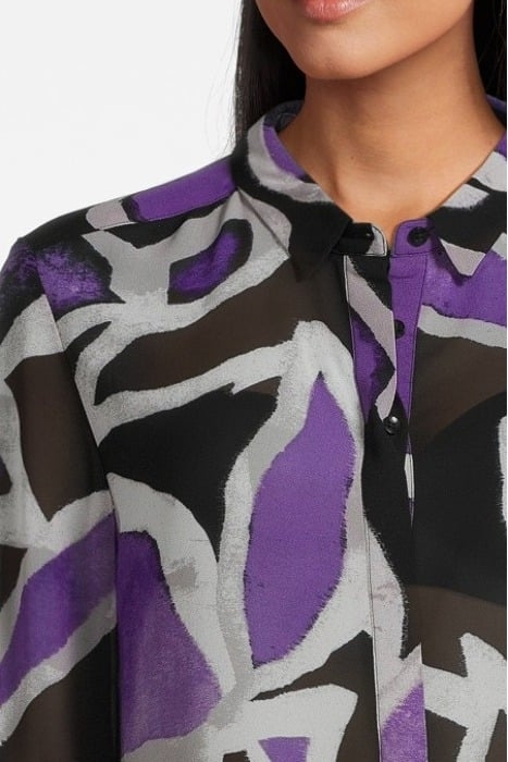 COMMA BLOUSES GREY/BLACK 4