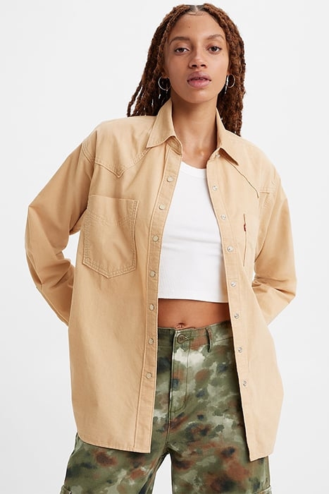 DONOVAN BUTTON-DOWN SHIRT KHAKI 5