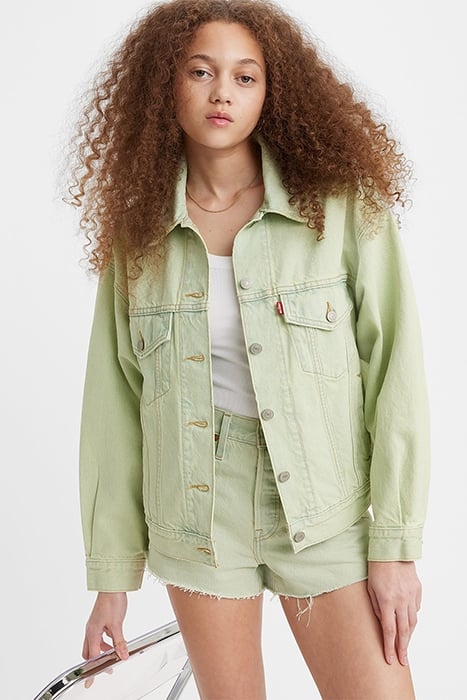 90S DENIM JACKET GREEN 1