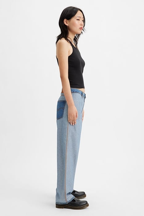 REVERSIBLE FLARED JEANS BLUE 8