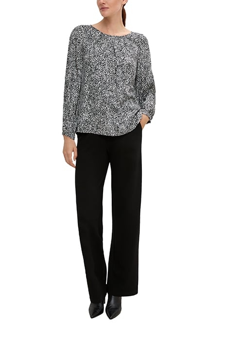 COMMA BLOUSES GREY/BLACK 3