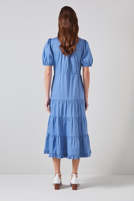 HEDY TIERED MIDI DRESS LIGHT BLUE 2