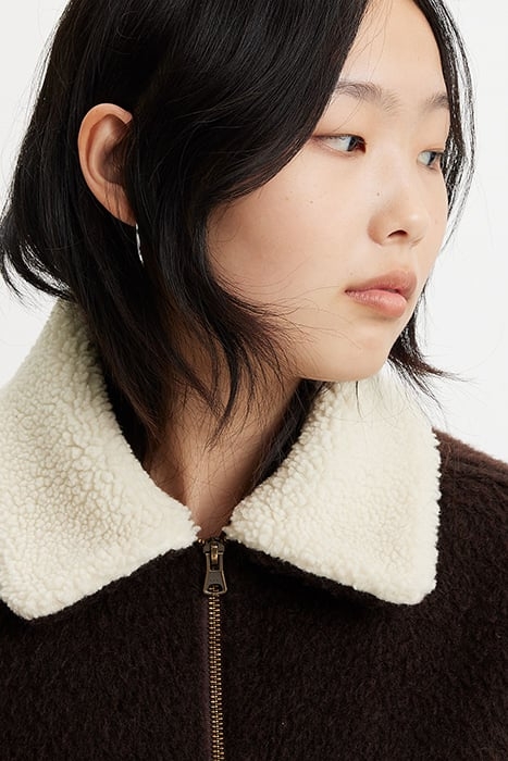 BABY FAUX FUR JACKET BROWN 6