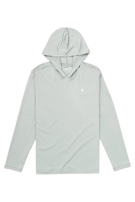 HYBRID UPF HOODED UPF LONG SLEEVE LIGHT STONE GREY 3