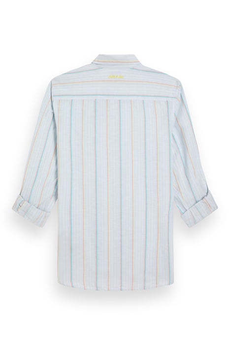 REGULAR FIT YARN-DYED STRIPE C BLUE/WHITE STRIPE 5