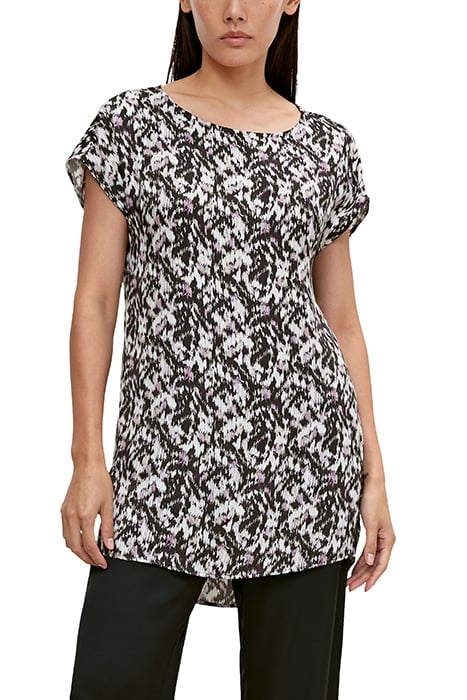 COMMA BLOUSES GREY/BLACK 1