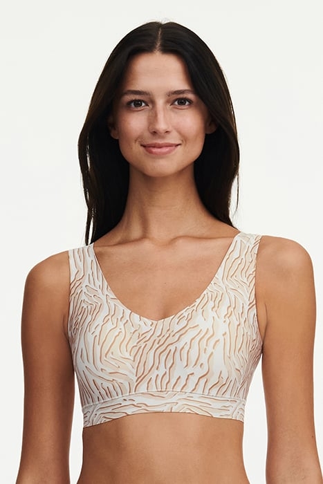 UW BRA WIREFREE DESERT SAND PRINT 1