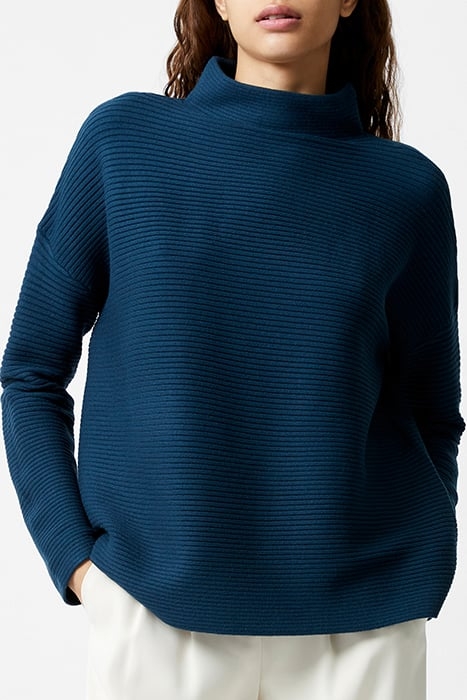 BABYSOFT RIB MOCK NECK JUMPER MARINE 1