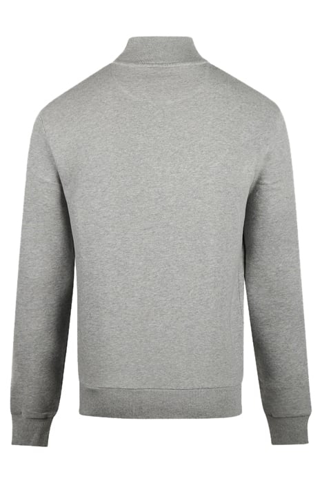 ZIP MOCK SWEATSHIRT MEDIUM GREY MELANGE 2