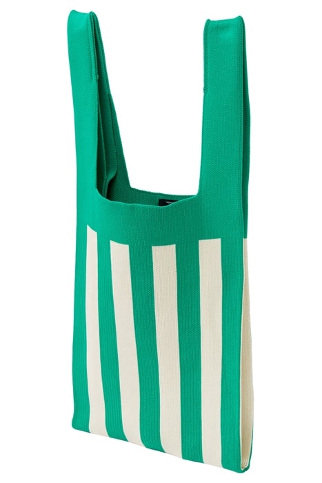 STRIPE KNITTED BAG GREEN 2