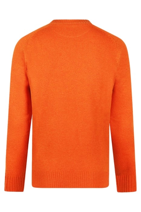 LAMBSWOOL CREW NECK SWEATER WINTER ORANGE 2