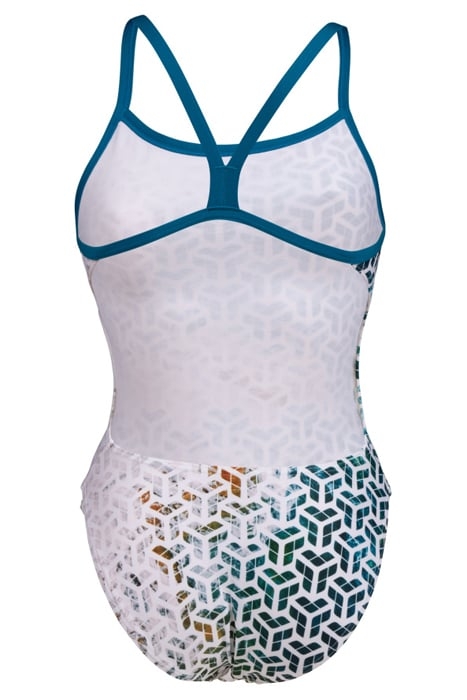 WOMEN'S ARENA PLANET WATER SWIMSUIT CHAL BLUE COSMO-WHITE MU 5