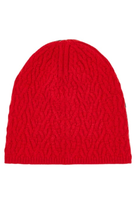 CABLE BEANIE POPPY 1